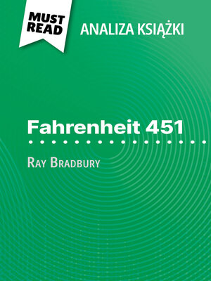 cover image of Fahrenheit 451 książka Ray Bradbury (Analiza książki)